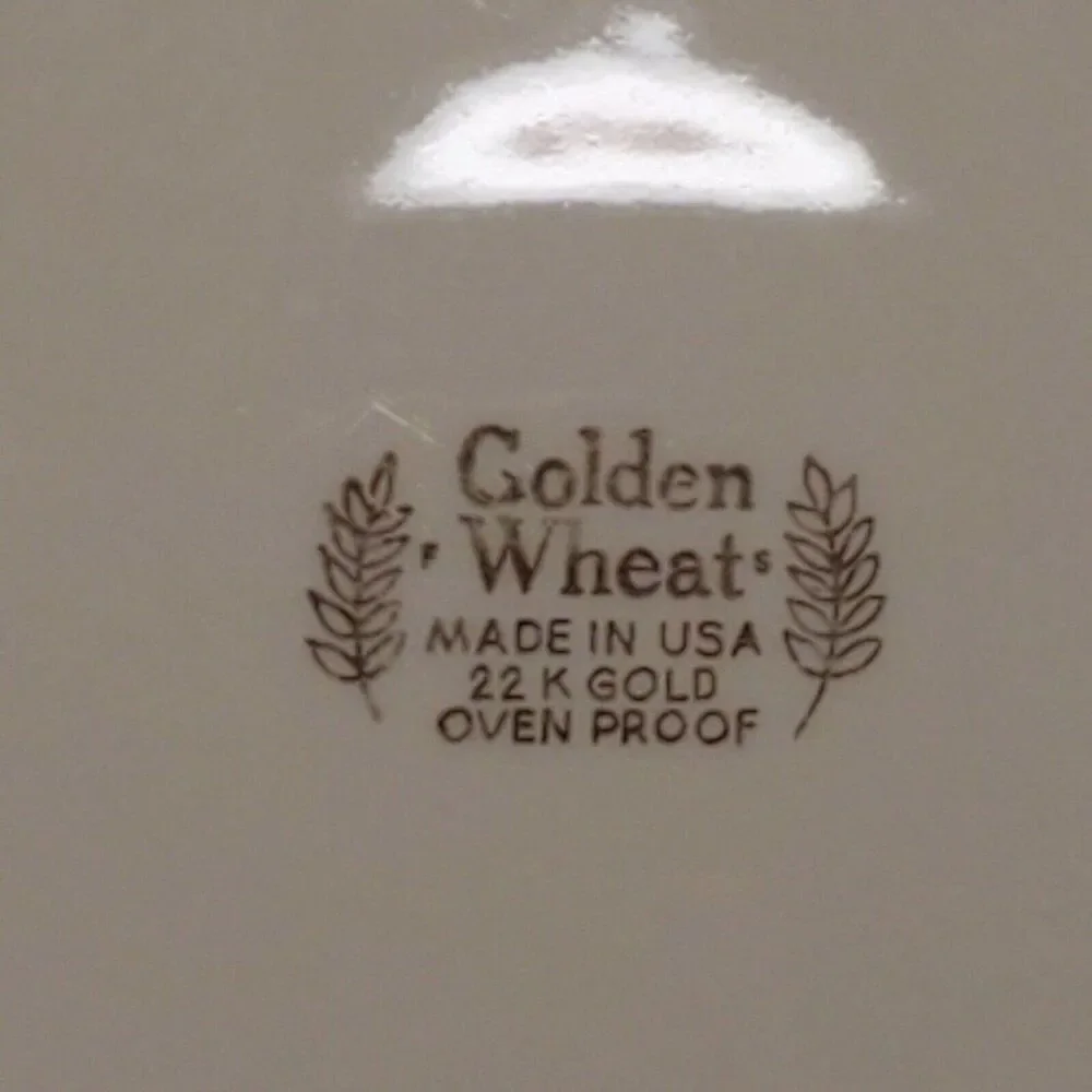 Golden Wheat 9.25” Dinner Plate Classic Mid-Century China Homer Laughlin